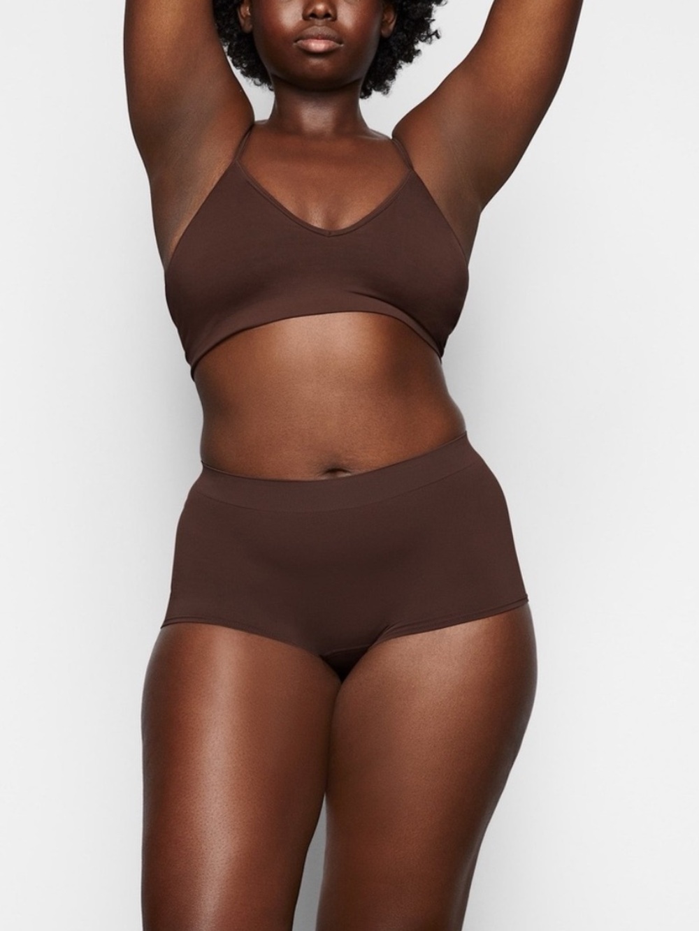 SKIMS Soft Smoothing Seamless Bralette Cocoa Brown BR-BRA-0183 Womens Size 2X